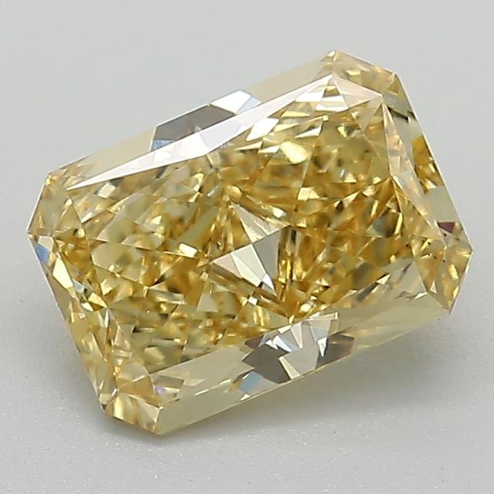 1.57 Ct. Fancy Vivid Yellow Radiant Lab Grown Diamond