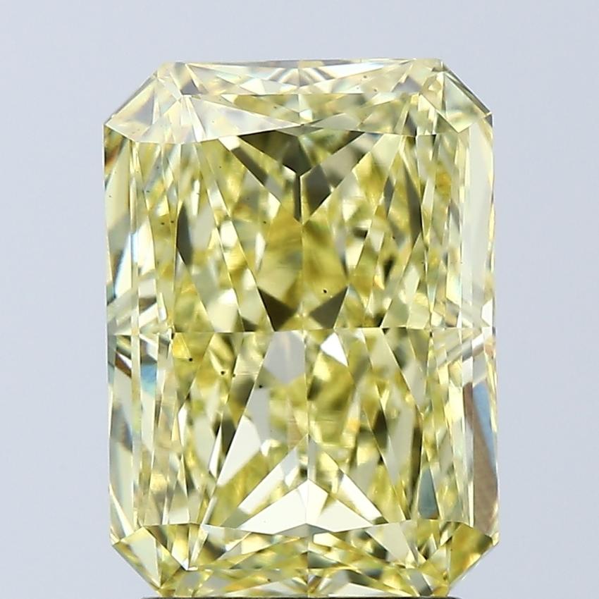 3.06 Ct. Fancy Vivid Yellow Radiant Lab Grown Diamond
