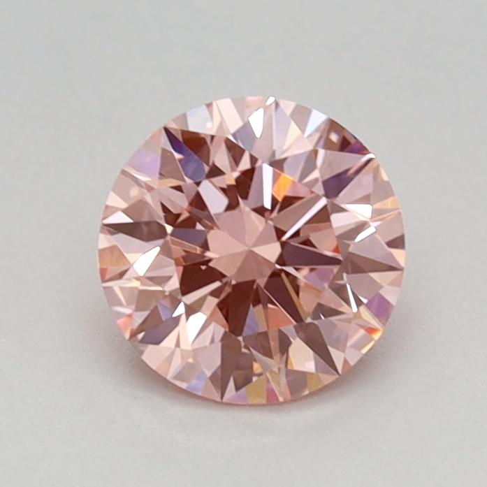 0.54 Ct. Fancy Vivid Pink Round Lab Grown Diamond