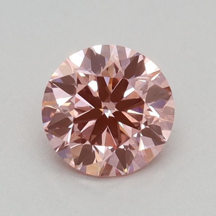 0.35 Ct. Fancy Vivid Pink Round Lab Grown Diamond