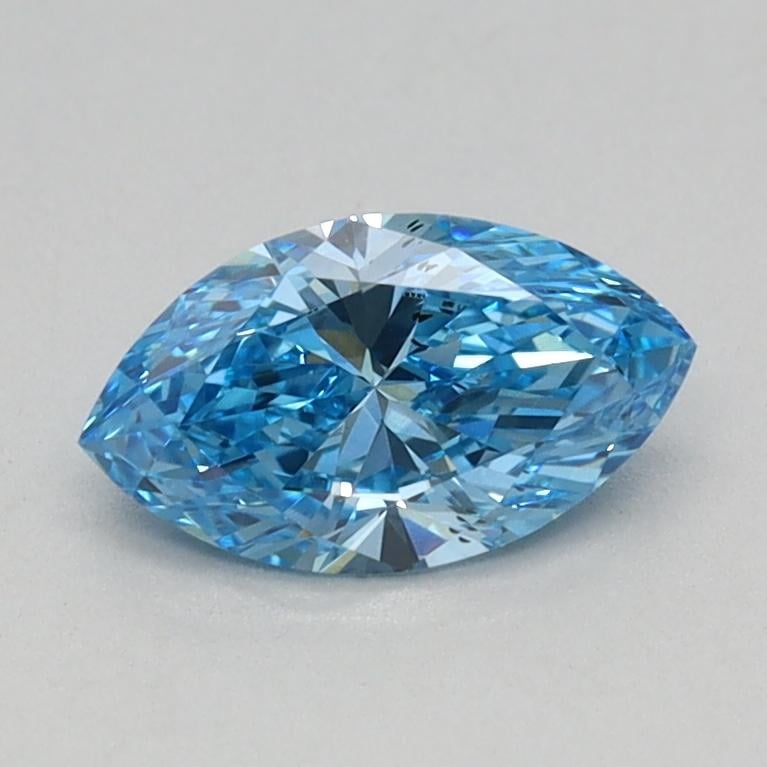 0.48 Ct. Fancy Vivid Blue Marquise Lab Grown Diamond