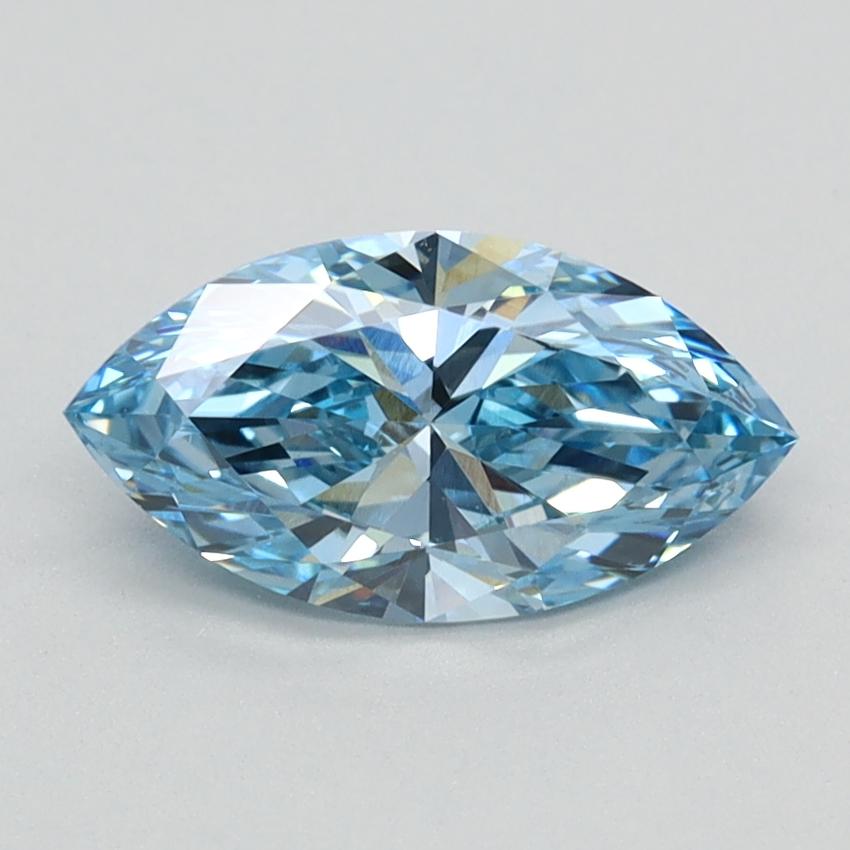 0.95 Ct. Fancy Vivid Blue Marquise Lab Grown Diamond