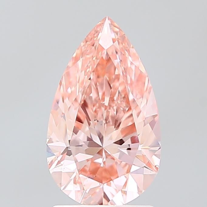 1.82 Ct. Fancy Vivid Pink Pear Lab Grown Diamond