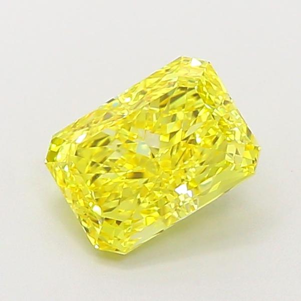 1.32 Ct. Fancy Vivid Yellow Radiant Lab Grown Diamond