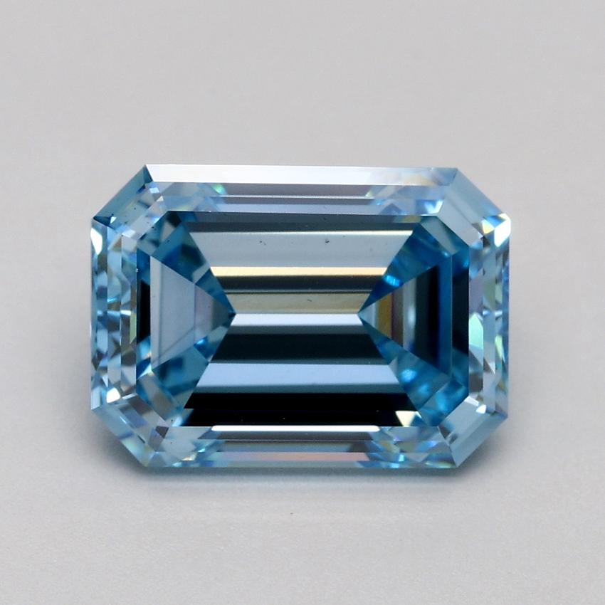 2.52 Ct. Fancy Intense Blue Emerald Lab Grown Diamond
