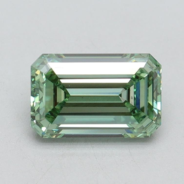 1.06 Ct. Fancy Intense Pacific Green Emerald Lab Grown Diamond
