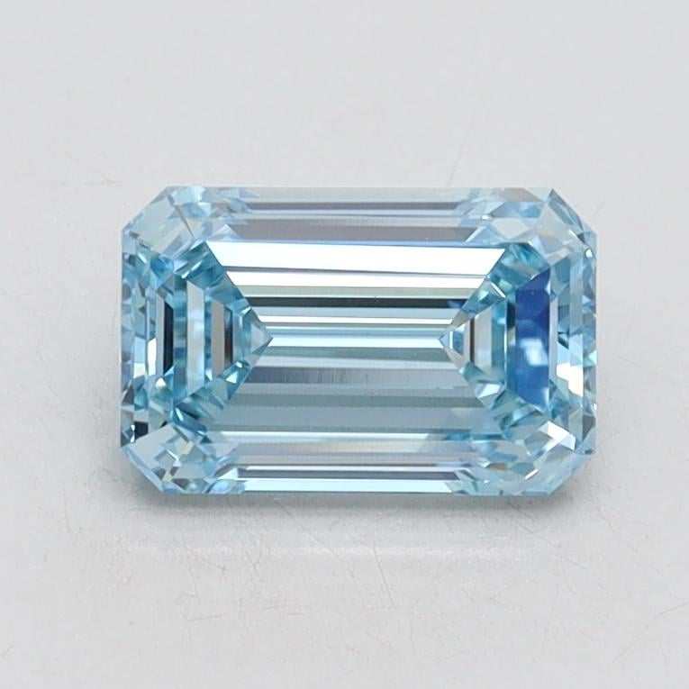 1.05 Ct. Fancy Intense Blue Emerald Lab Grown Diamond