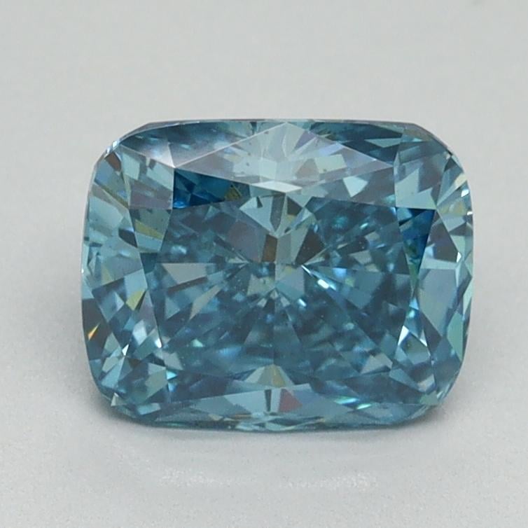 1.59 Ct. Fancy Vivid Blue Cushion Lab Grown Diamond