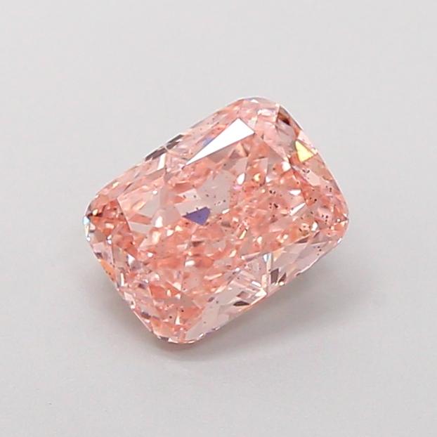 1.24 Ct. Fancy Intense Pink Cushion Lab Grown Diamond