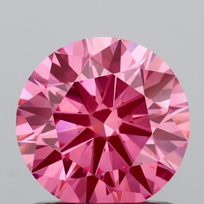 1.01 Ct. Fancy Vivid Pink Round Lab Grown Diamond