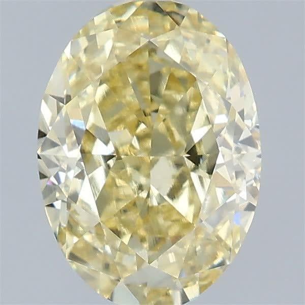 2.05 Ct. Fancy Intense Yellow Oval Lab Grown Diamond