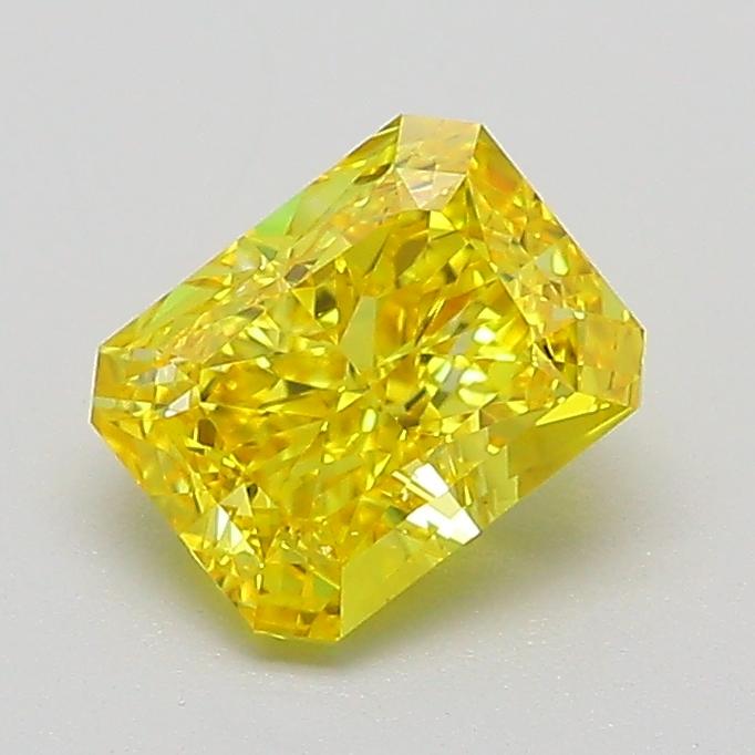 1.02 Ct. Fancy Vivid  Yellow Radiant Lab Grown Diamond