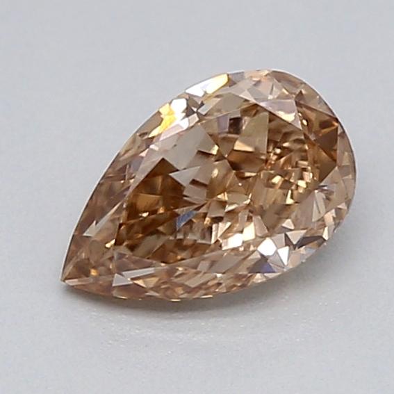 0.35 Ct. Light  Brown Pear Lab Grown Diamond