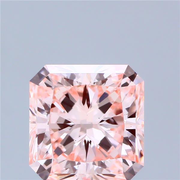 2.62 Ct. Fancy Intense Pink Radiant Lab Grown Diamond