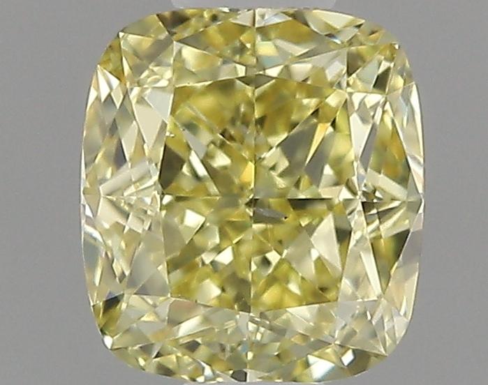 0.5 Ct. Fancy Intense Yellow Cushion Diamond