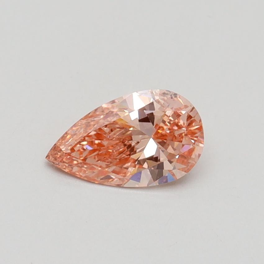 0.48 Ct. Fancy Intense Pink Pear Lab Grown Diamond