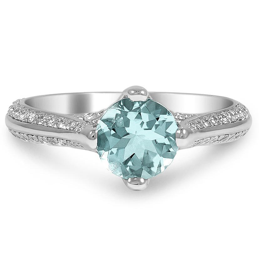Modern Aquamarine Vintage Ring
