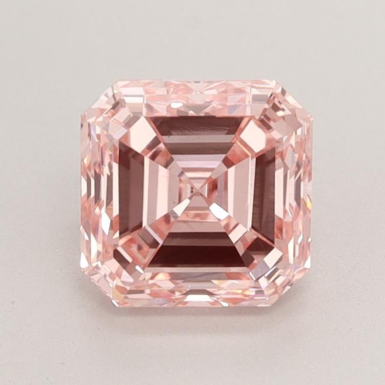 1.69 Ct. Fancy Intense Pink Asscher Lab Grown Diamond
