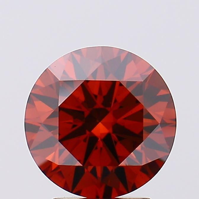 2.93 Ct. Fancy Vivid Orange Round Lab Grown Diamond