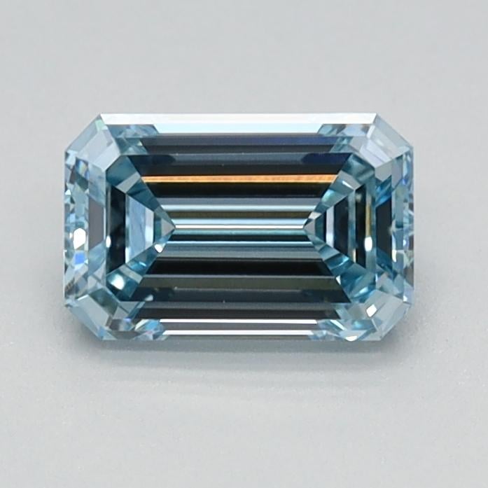 0.71 Ct. Fancy Intense Blue Emerald Lab Grown Diamond