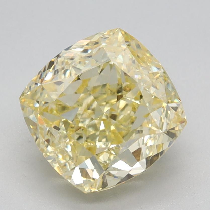 2.29 Ct. Fancy Intense Yellow Cushion Lab Grown Diamond