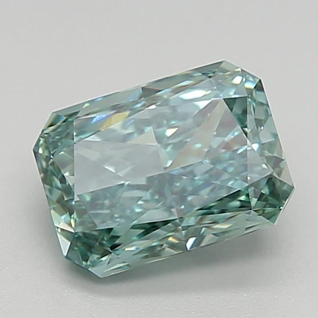 1.42 Ct. Fancy Vivid Green Radiant Lab Grown Diamond