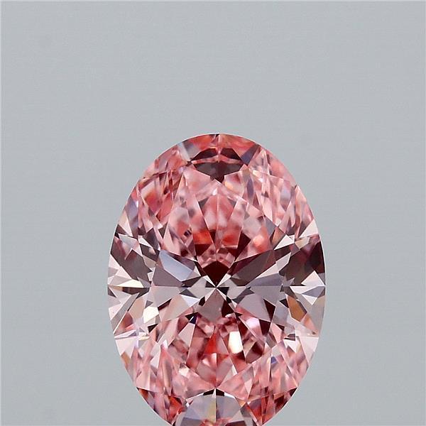 2.04 Ct. Fancy Vivid Pink Oval Lab Grown Diamond