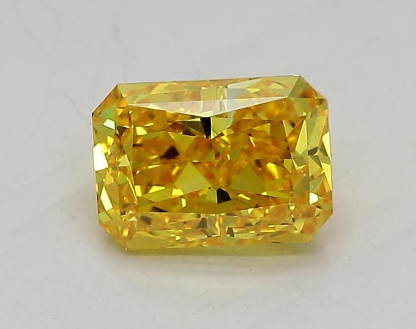 1.03 Ct. Fancy Vivid Yellow Radiant Lab Grown Diamond