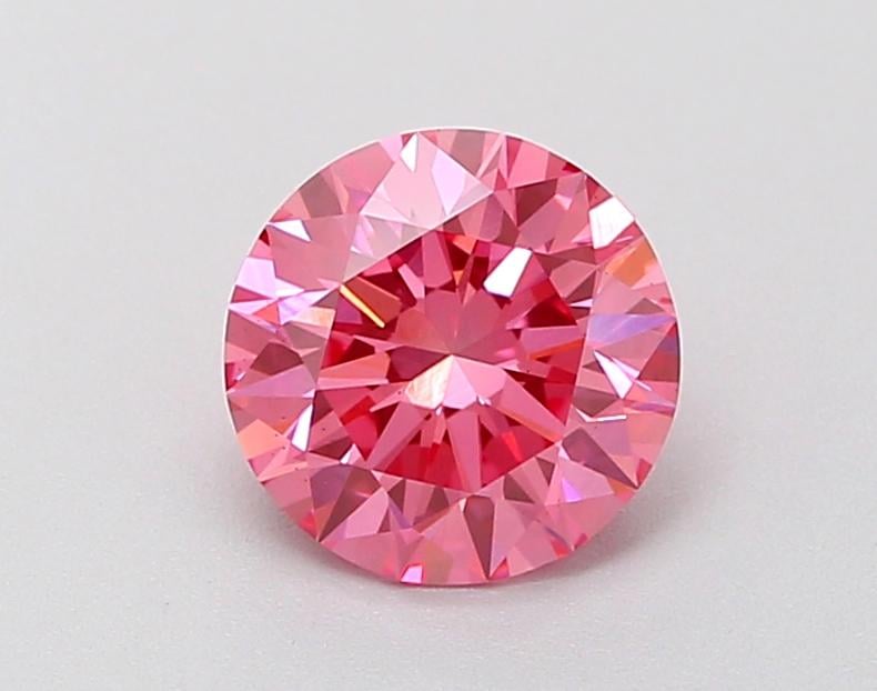 1.07 Ct. Fancy Vivid Pink Round Lab Grown Diamond