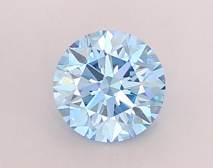 1.01 Ct. Fancy Vivid Blue Round Lab Grown Diamond