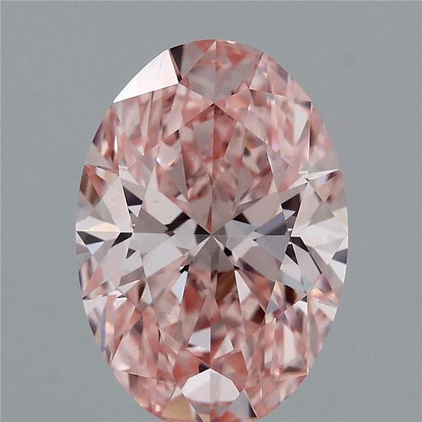 1.68 Ct. Fancy Intense Pink Oval Lab Grown Diamond