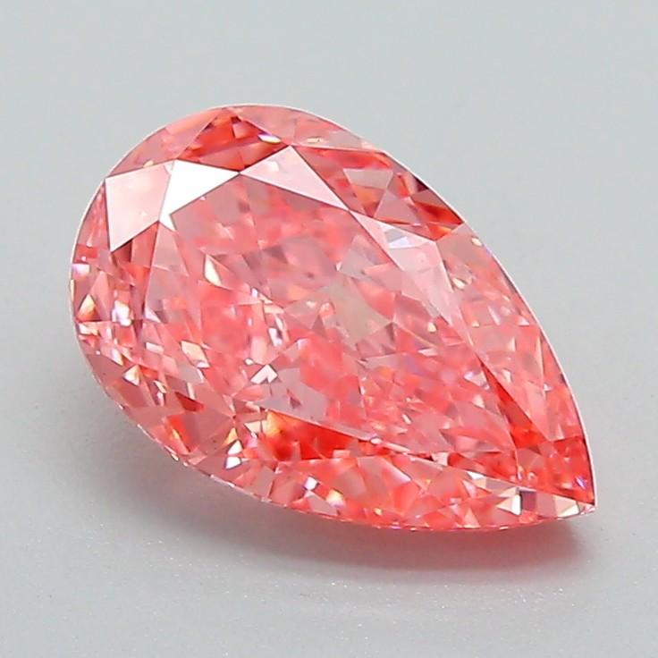 1.51 Ct. Fancy Vivid Pink Pear Lab Grown Diamond