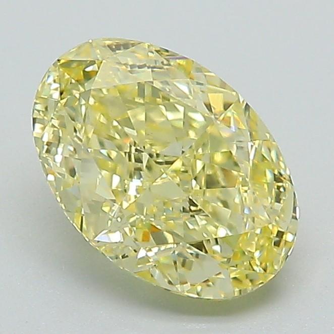 1.53 Ct. Fancy Intense Yellow Oval Lab Grown Diamond