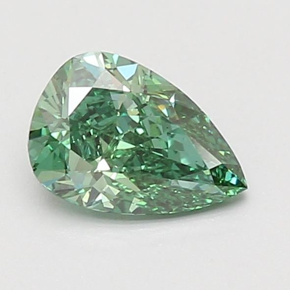 0.98 Ct. Fancy Vivid Green Pear Lab Grown Diamond
