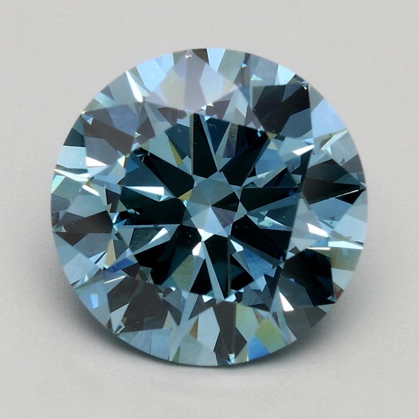 2.20 Ct. Fancy Intense Blue Round Lab Grown Diamond