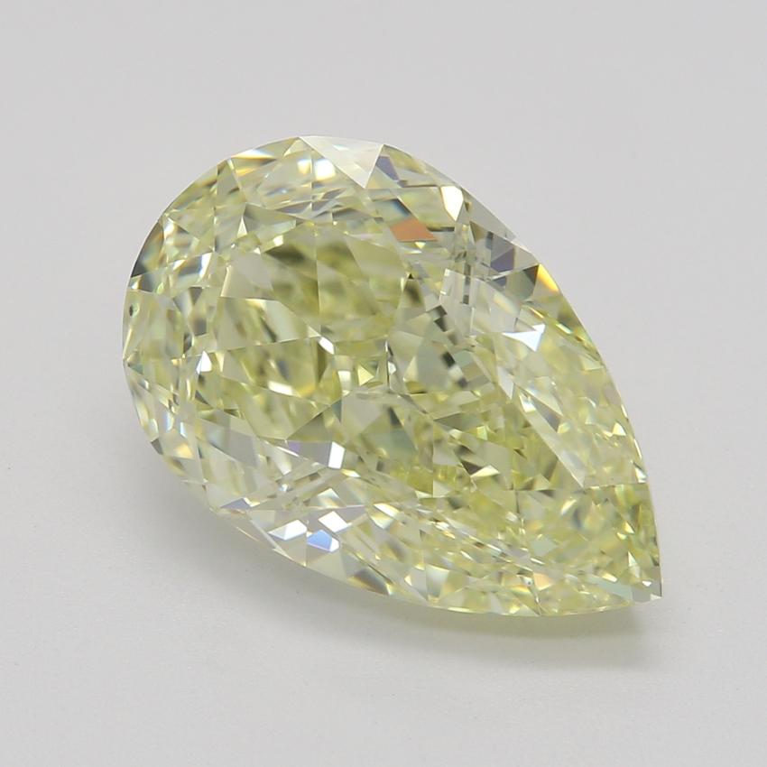 3.02 Ct. Fancy Light Yellow Pear Diamond