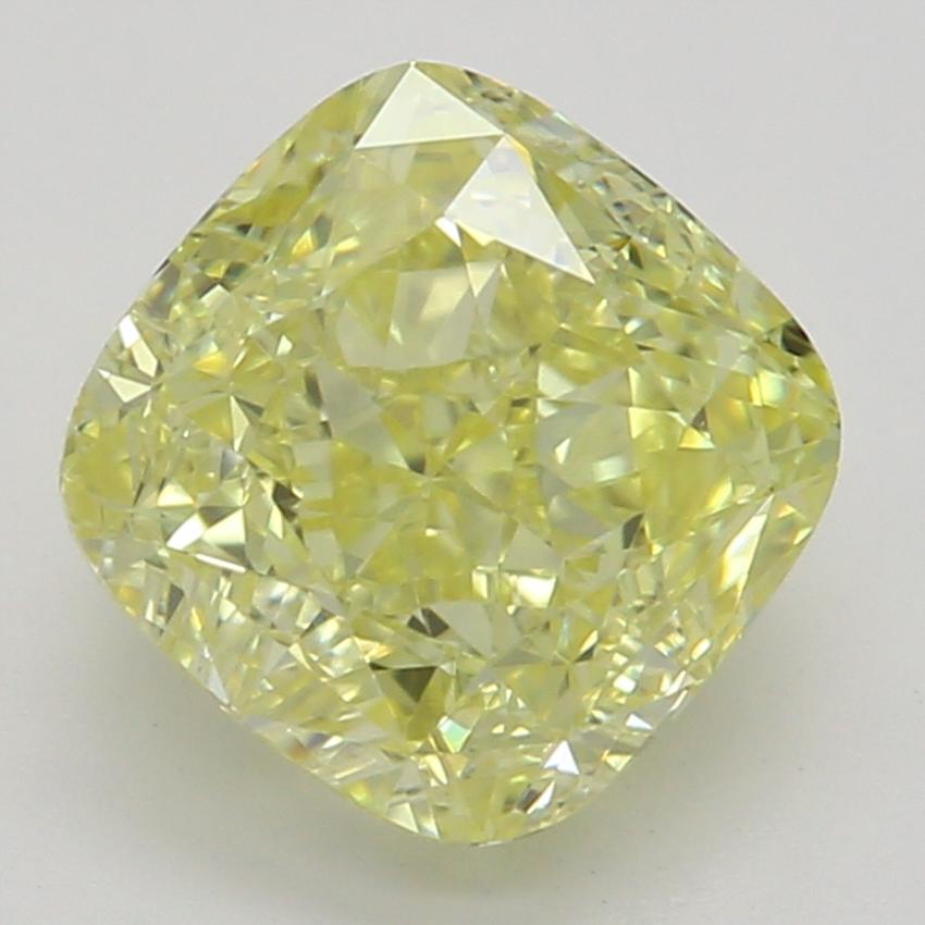 1.34 Ct. Fancy Intense Yellow Cushion Diamond