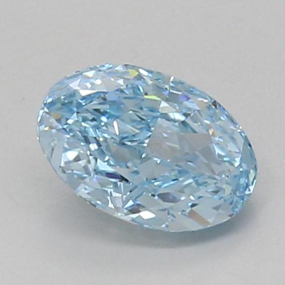 1.08 Ct. Fancy Vivid Blue Oval Lab Grown Diamond