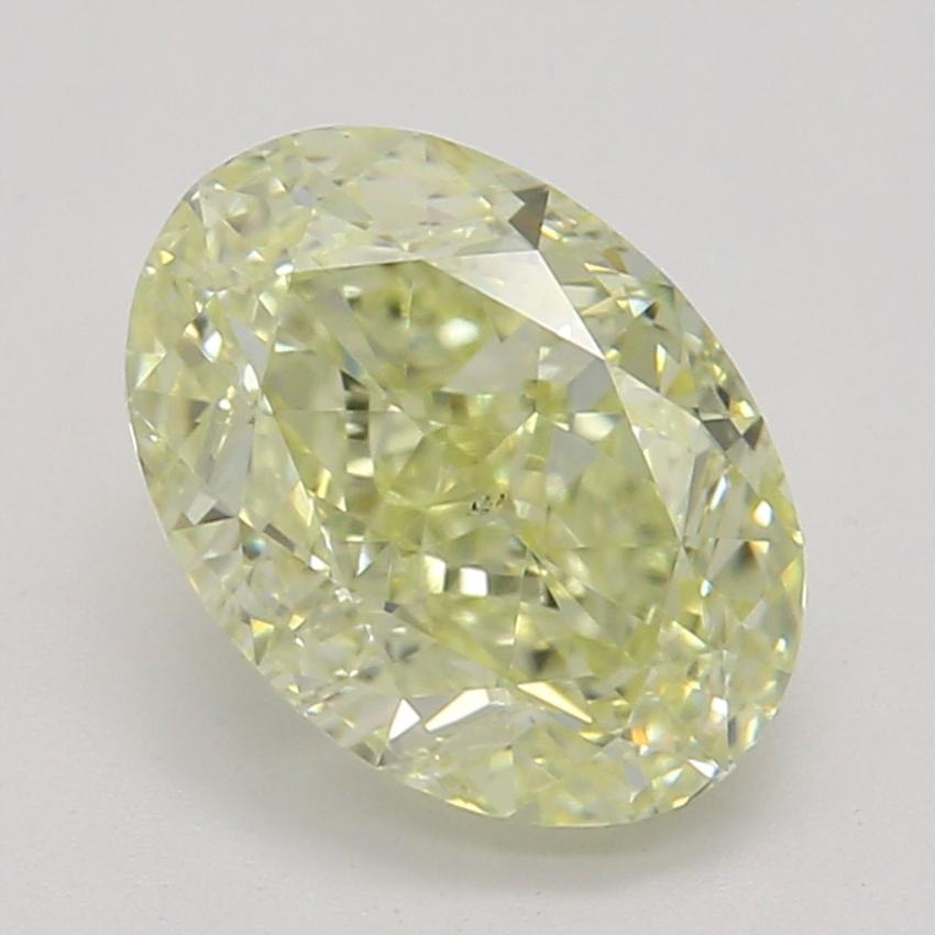 1.08 Ct. Fancy Light Yellow Oval Diamond
