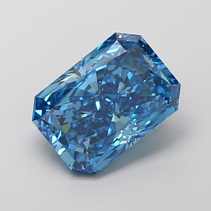 2.09 Ct. Fancy Vivid  Blue Radiant Lab Grown Diamond