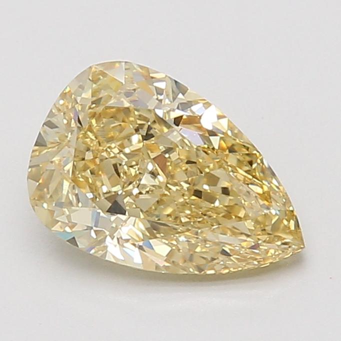 2.07 Ct. Fancy Intense Yellow Pear Lab Grown Diamond