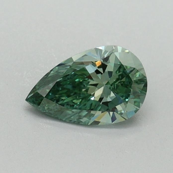 0.41 Ct. Fancy Vivid Green Pear Lab Grown Diamond
