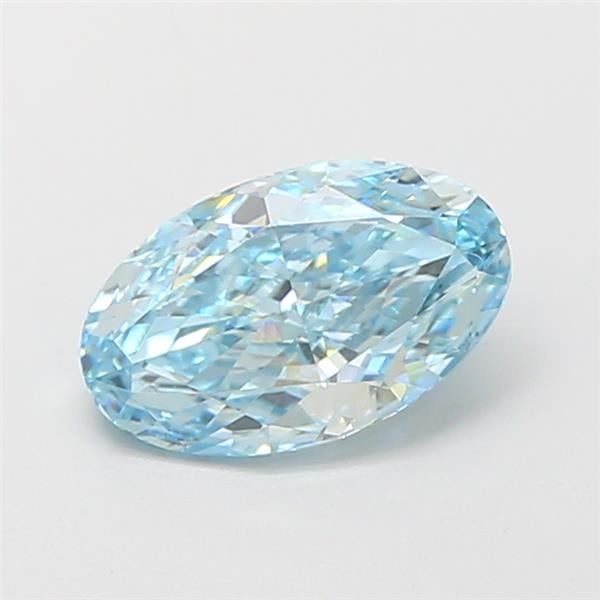 1.24 Ct. Fancy Intense  Blue Oval Lab Grown Diamond