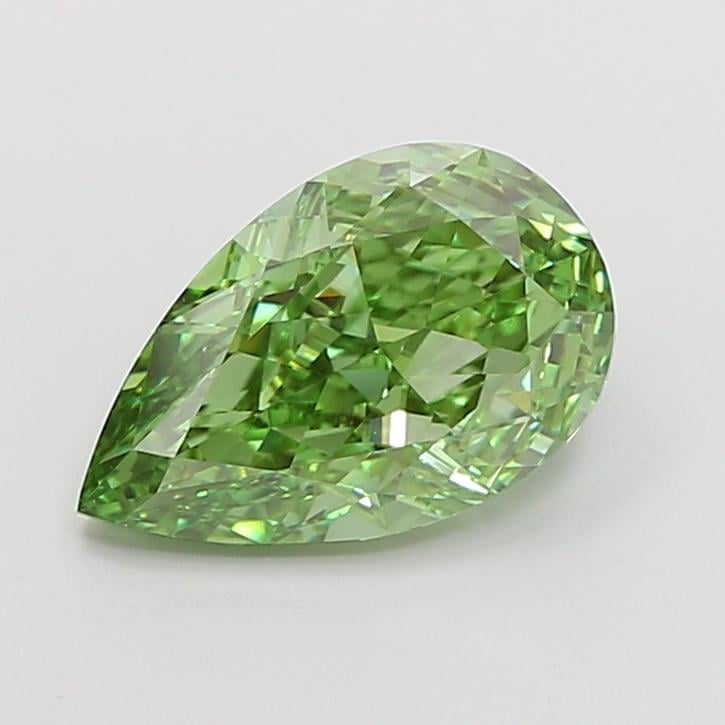 2.00 Ct. Fancy Vivid  Green Pear Lab Grown Diamond