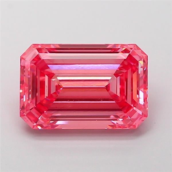 2.73 Ct. Fancy Vivid Pink Emerald Lab Grown Diamond