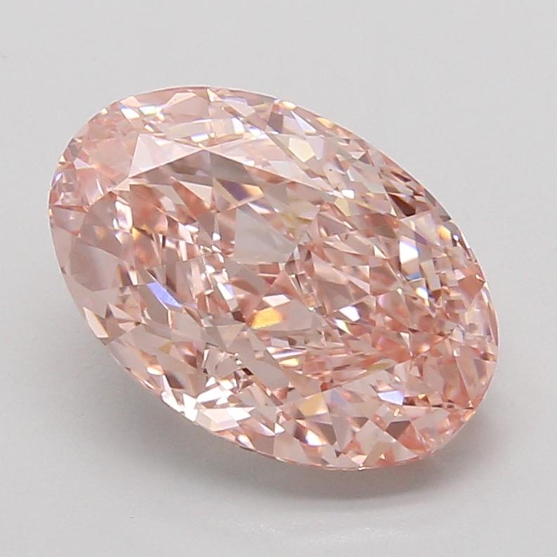 4.03 Ct. Fancy Vivid Pink Oval Lab Grown Diamond