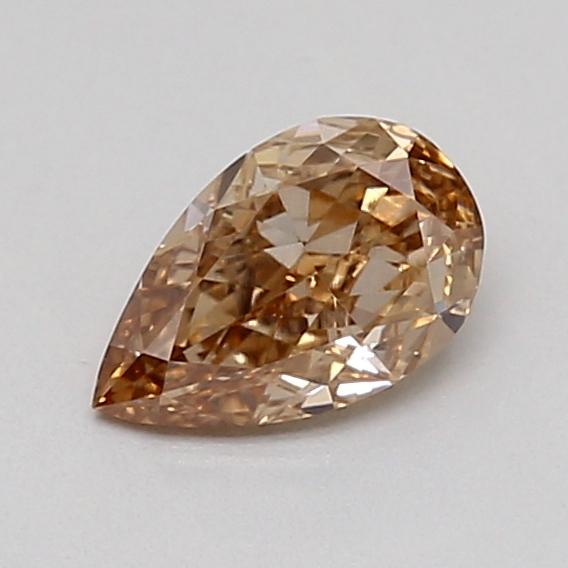 0.28 Ct. Light  Brown Pear Lab Grown Diamond