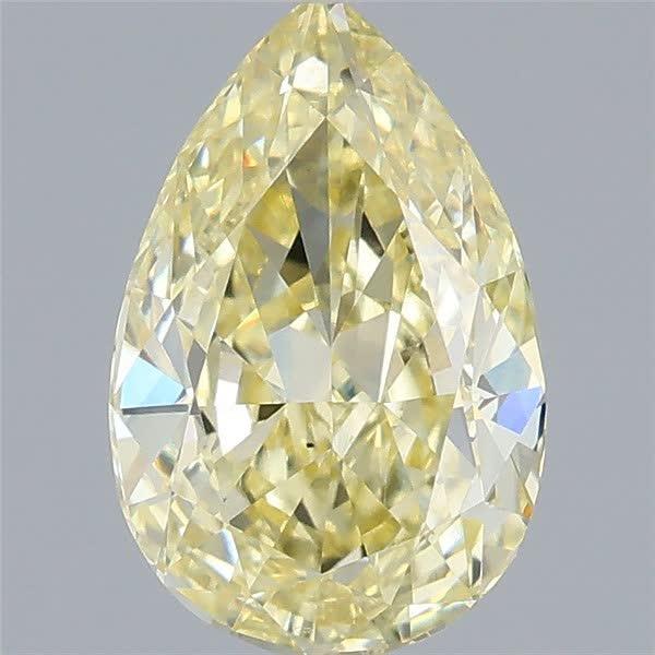 1.10 Ct. Fancy Intense Yellow Pear Lab Grown Diamond