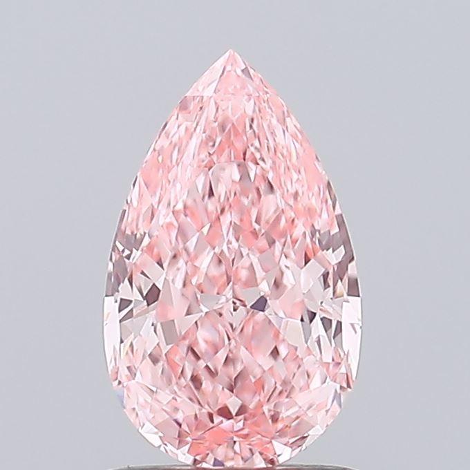 1.01 Ct. Fancy Vivid Pink Pear Lab Grown Diamond
