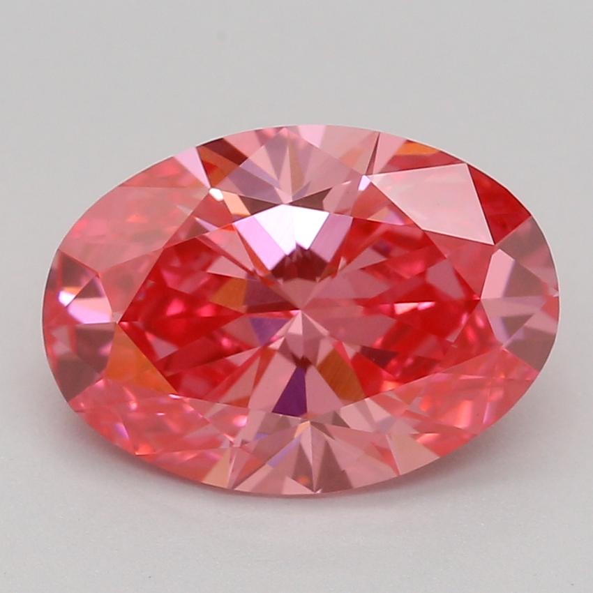 1.55 Ct. Fancy Vivid Pink Oval Lab Grown Diamond